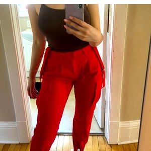 Dolls kill poster girl suspender cargo pants